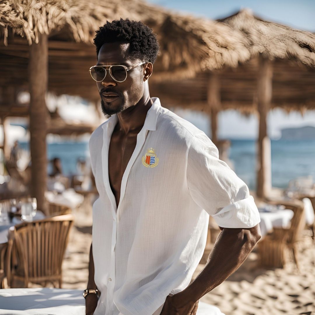 Marbella Linen Crest shirt
