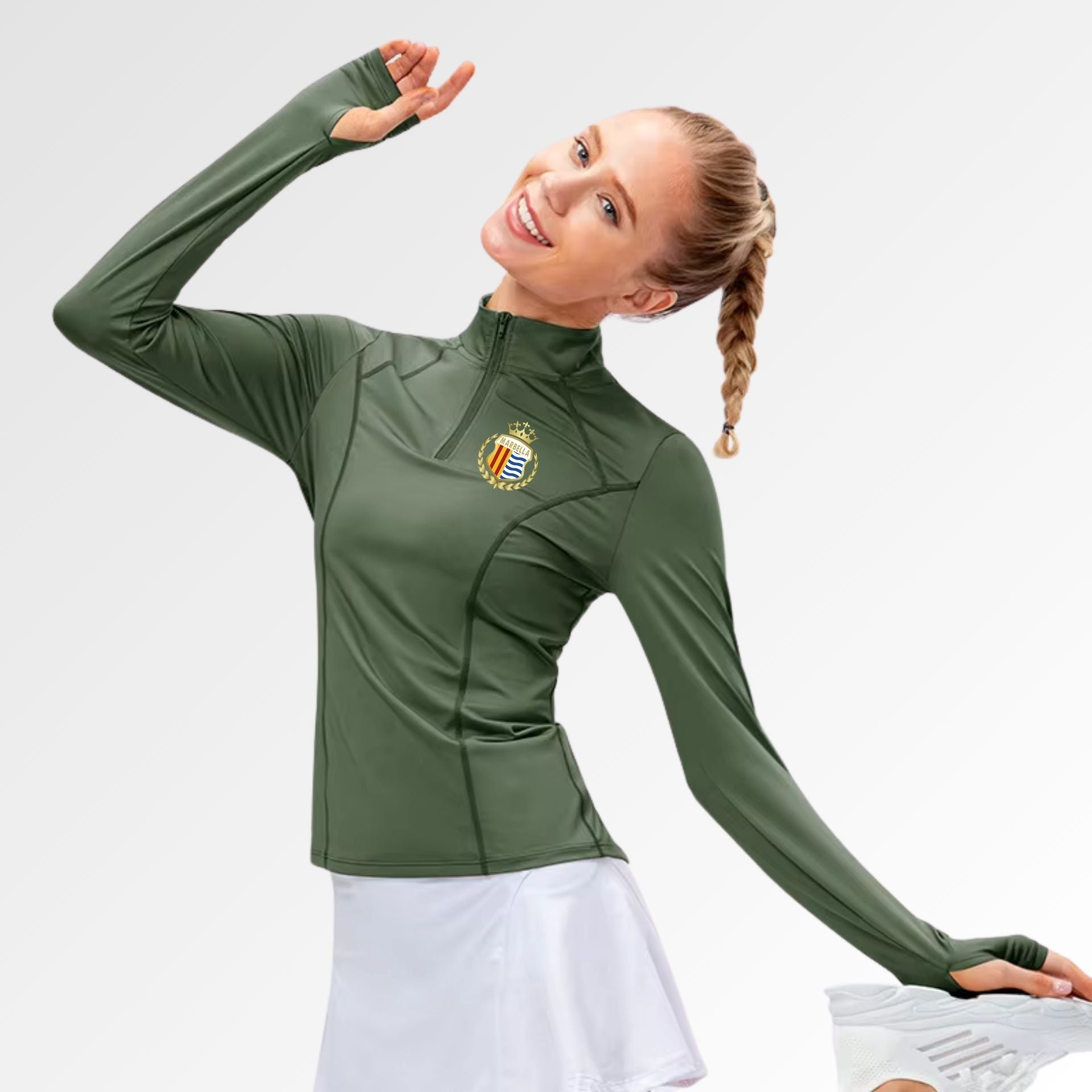 Marbella Long Sleeve half zip