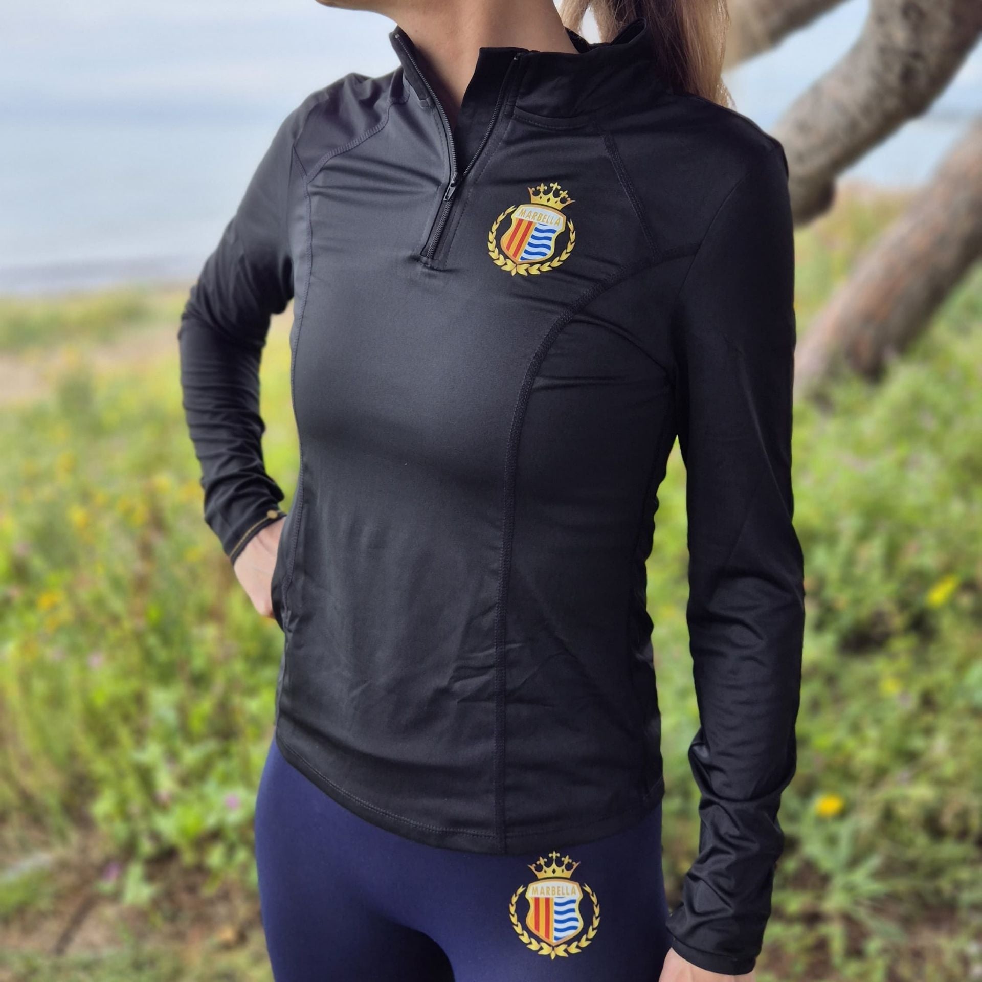 Marbella Long Sleeve half zip