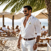 Marbella Linen Crest shirt