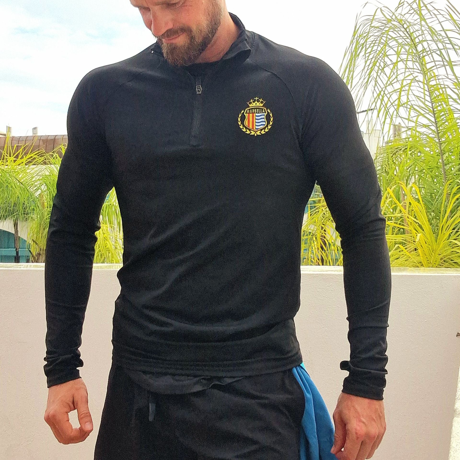  Long Sleeve half zip