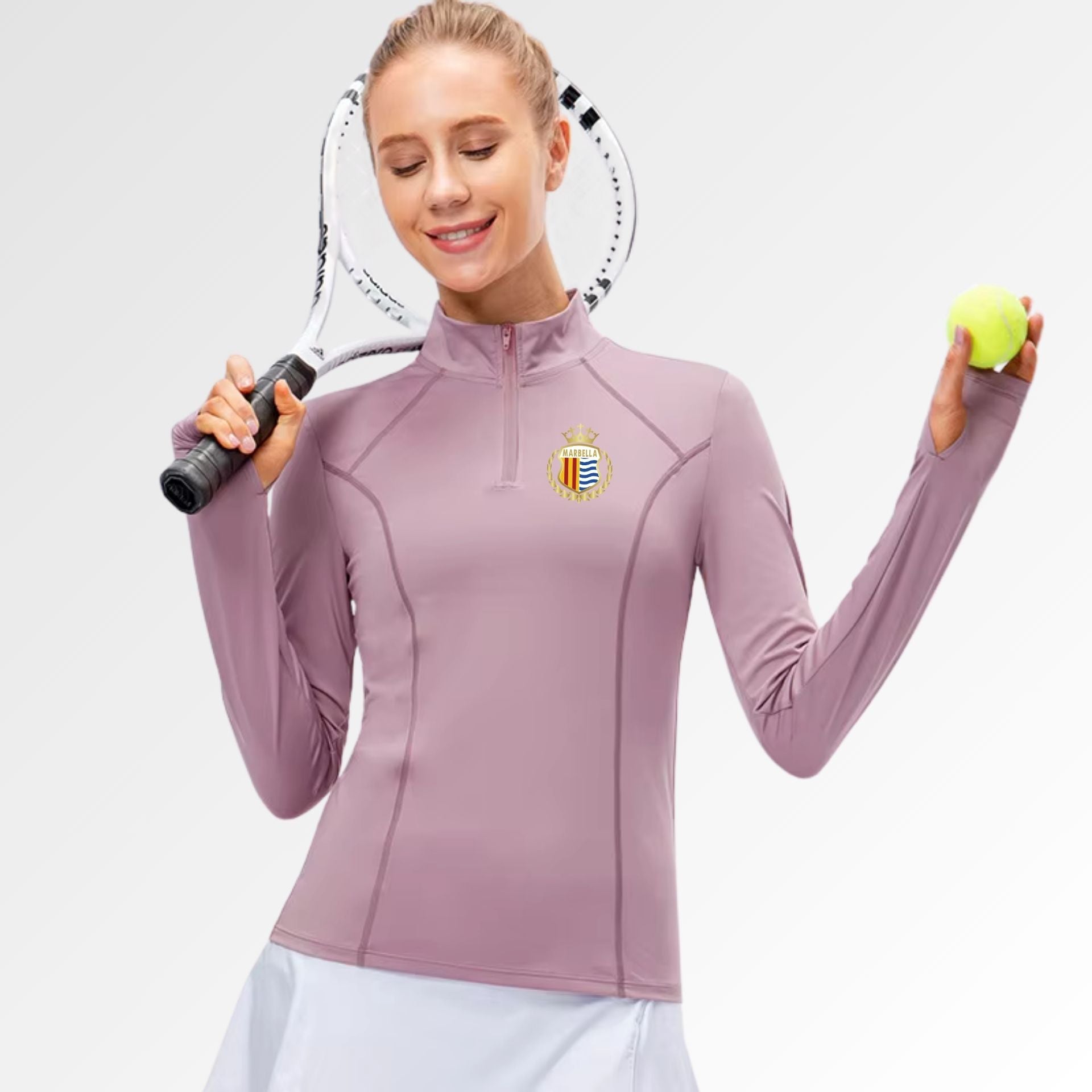Marbella Long Sleeve half zip
