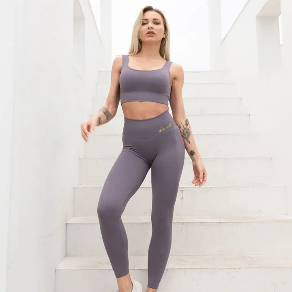 Marbella 2-Piece Seamless Pants and Bra Set