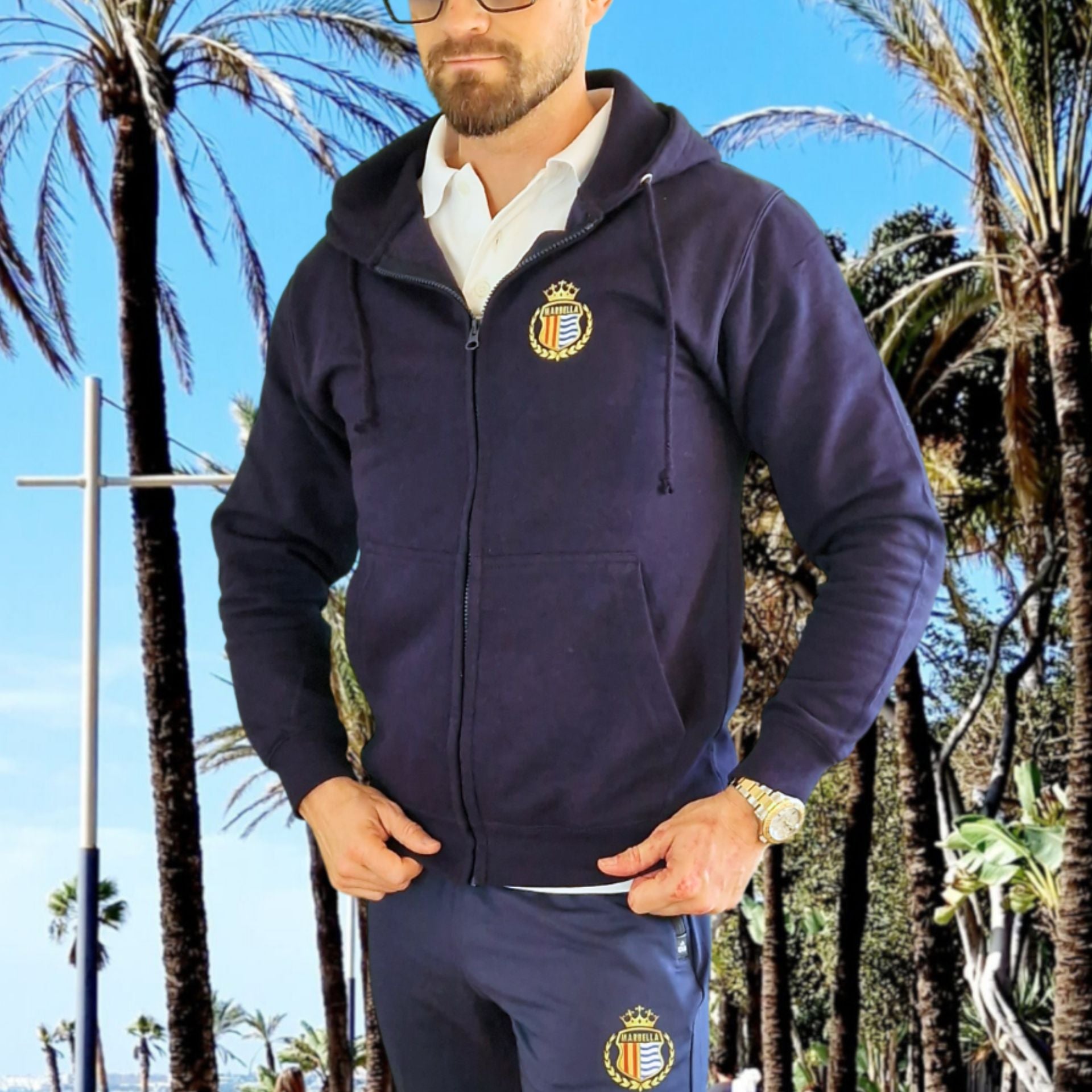 Premium Zip Crest Hoodie